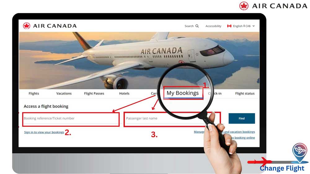 Change a Flight With Air Canada