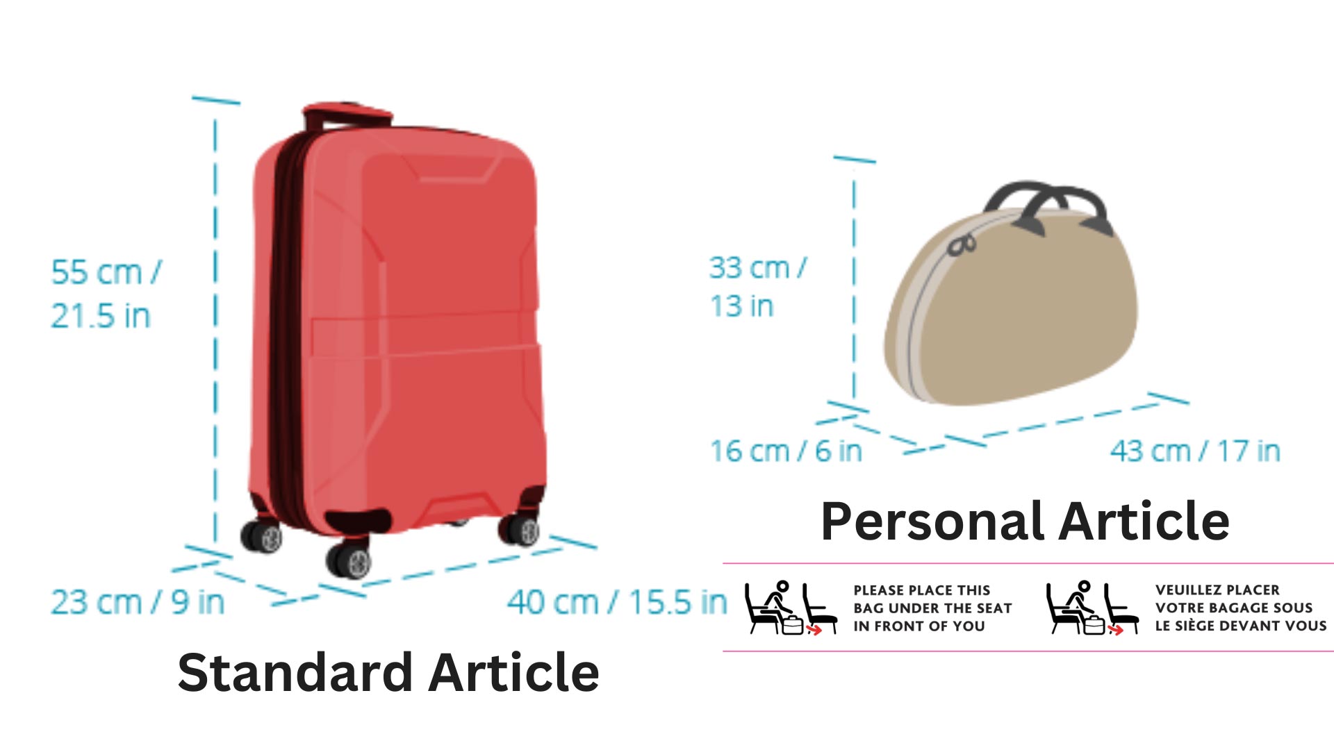 cabin bag dimension