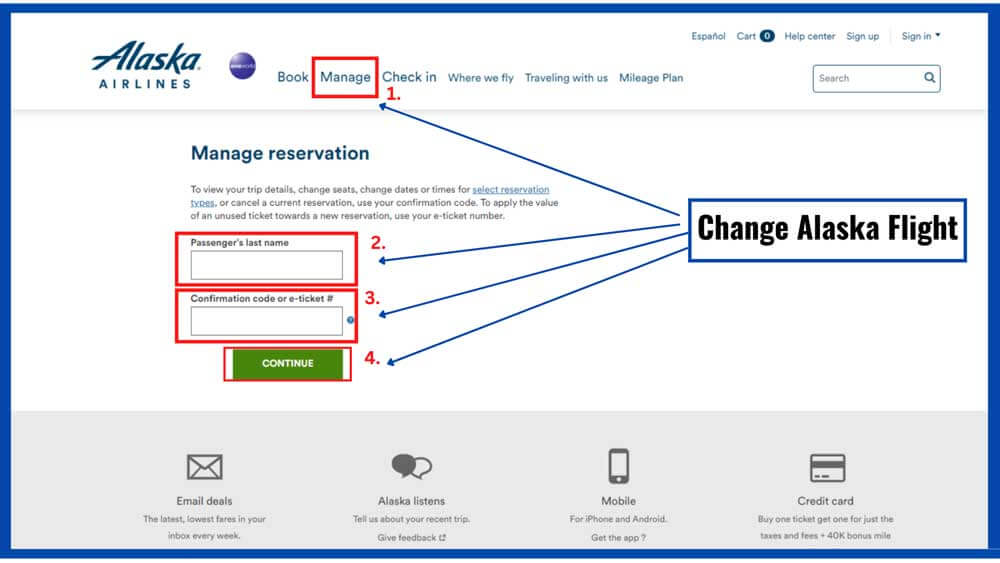 change Alaska Airlines Flight