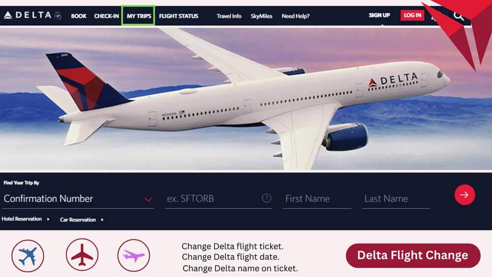 Modify Delta Flight Ticket