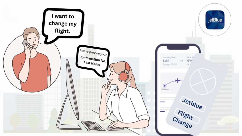 jetblue offline flight change